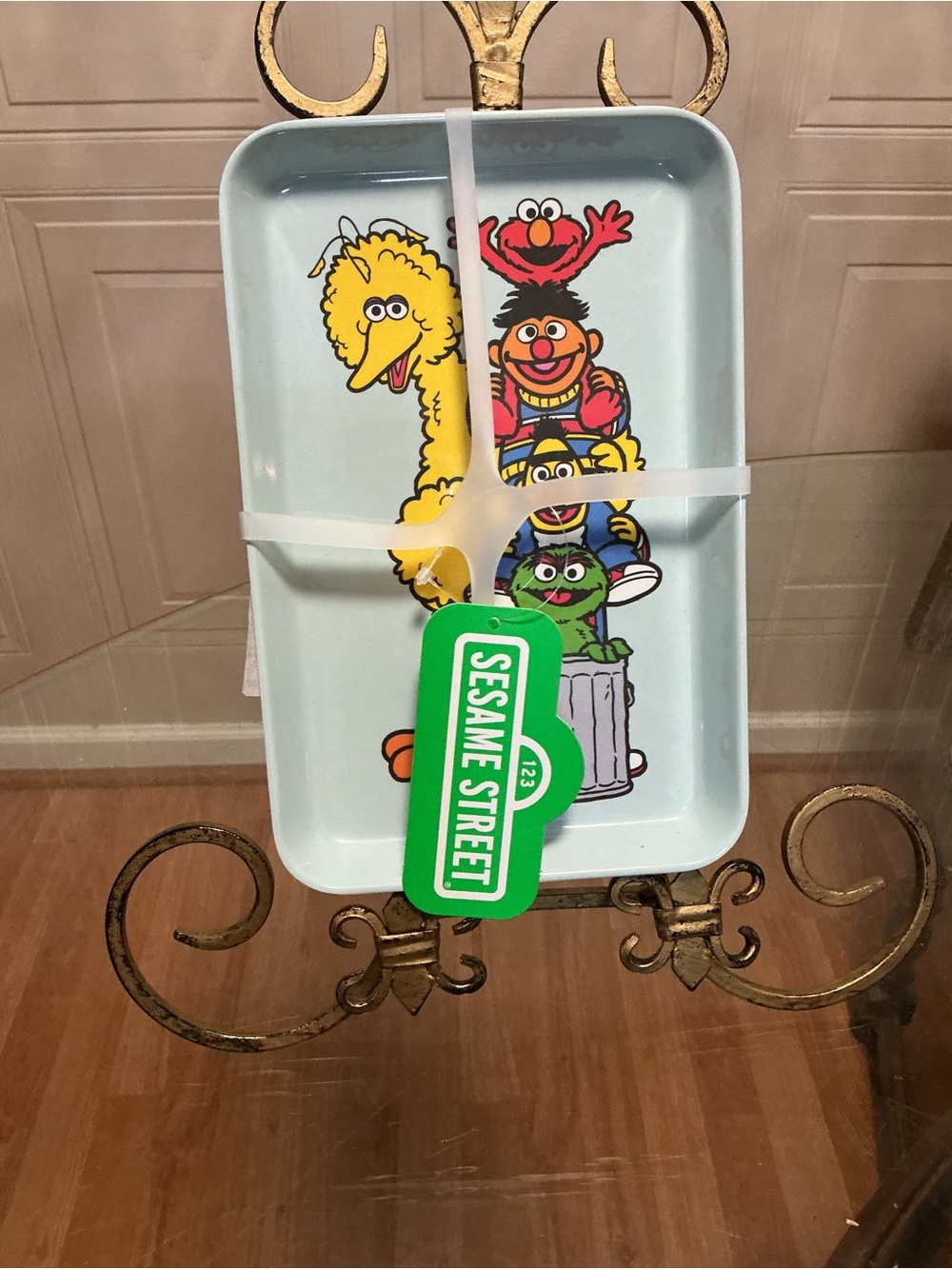Brand New Sesame Street Melamine Appetizer Plates Set Of 4